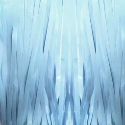 וילון פרנזים  תכלת