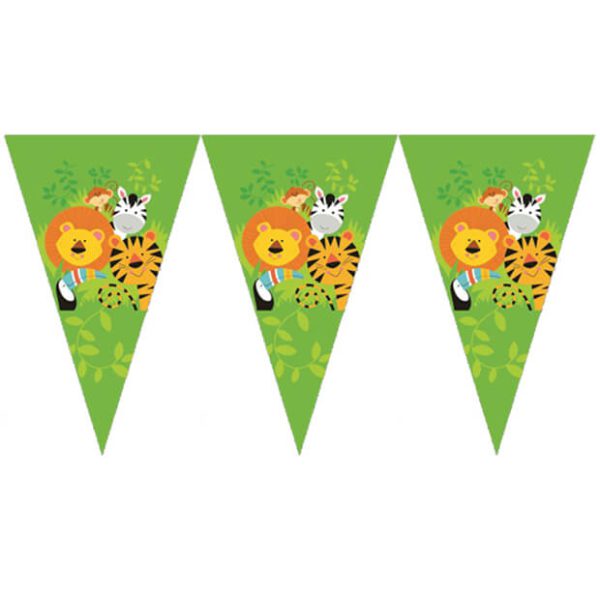 שרשרת דגלונים חיות הג'ונגל