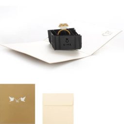 כרטיס ברכה פופ אפ טבעת נישואין