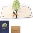 כרטיס ברכה פופ אפ עץ ירוק