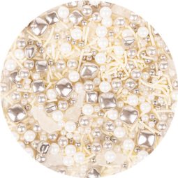 סוכריות לקישוט מיקס פנינה כסוף