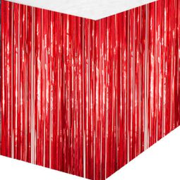 חצאית שולחן פרנזים אדום