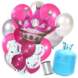 חבילת הליום מלכותית ורוד