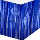 חצאית שולחן פרנזים כחולה