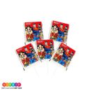 מארז סוכריות על מקל גיבורי על 10 יח'