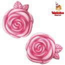 שושנים גדולות מצק סוכר - ורוד