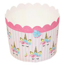 גביעי קאפקייקס חד קרן ורוד