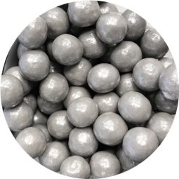 מסטיק עגול כסוף מטאלי 400 גרם