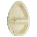 מגשים אובליים מתכלים מחולקים