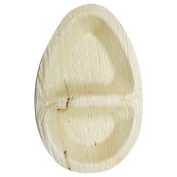 מגשים אובליים מתכלים מחולקים