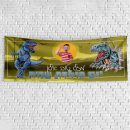 שלט יום הולדת בעיצוב אישי דינוזאורים 2