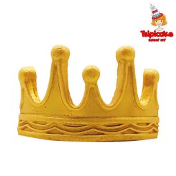 כתר מלך זהב מבצק סוכר