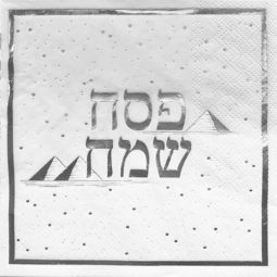 מפיות גדולות פסח שמח - כסף