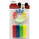 נרות פסים מיקי מאוס