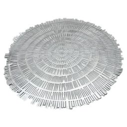 פלייסמנט לעיצוב שולחן פסים - כסף