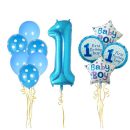 סט בלונים גיל שנה כחול