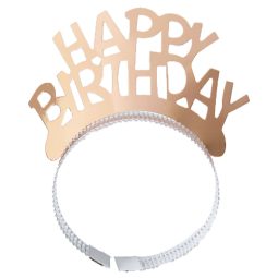 כתר יום הולדת - רוז גולד 6 יח'