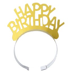 כתר יום הולדת - זהב 6 יח'