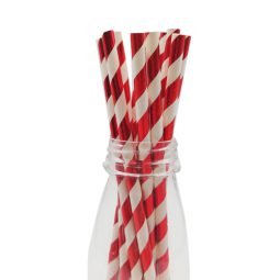 קשיות נייר אדום לבן מבריק