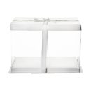 קופסא שקופה לעוגה -  בינונית