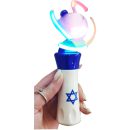 ידית אור מנגנת ומסתובבת דגל ישראל