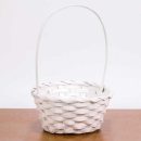 סלסלת קש לבנה