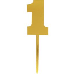 טופר אקרילי לעוגה - גיל שנה