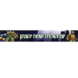באנר בעיצוב אישי צבי הנינג'ה