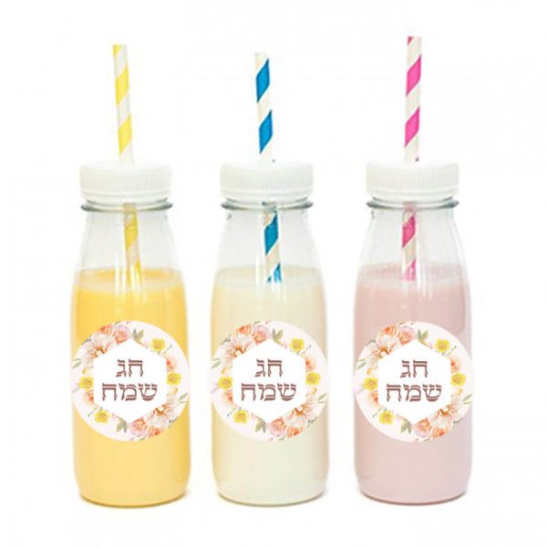 מדבקות עגולות לעיצוב שבועות