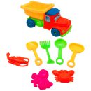 משאית חול עם כלים לים