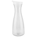 קנקן פלסטיק שקוף עם מכסה