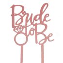 טופר אקרילי Bride to be רוז גולד