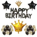 סט לעיצוב חדר יומולדת - שחור זהב