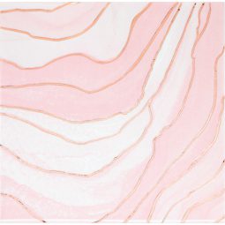 מפיות גדולות מסיבת רוז גולד שיש ורוד