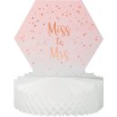 מרכז שולחן מסיבת רוז גולד Miss to Mis