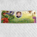 שלט יום הולדת בעיצוב אישי דינוזאורים 3