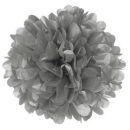 פונפון נייר לקישוט - כסף