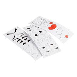 דף מדבקות פרצופים מצחיקים