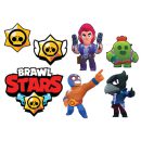 תמונה אכילה דמויות בראול סטארס לעוגה 1