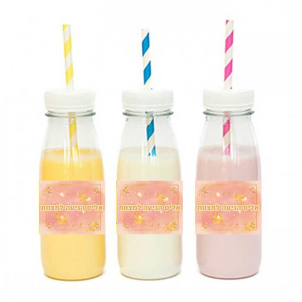 מדבקות מלבניות לעיצוב בת מצווה