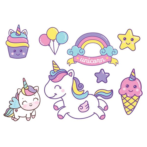 תמונה אכילה דמויות חד קרן לעוגה 1