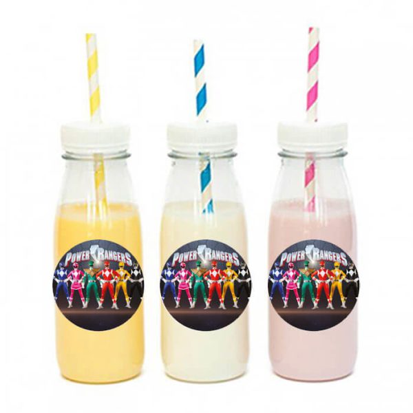 מדבקות עגולות פאוור ריינג'רס לעיצוב