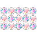 דף לקאפקייקס בלונים אומברה 1