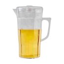 קנקן פלסטיק שקוף לשתייה עם מכסה