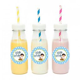 מדבקות עגולות לעיצוב שבת כחול