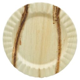 צלחות עגולות גדולות מתכלות חגיגיות