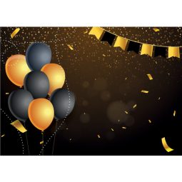 תמונה אכילה בלונים זהב שחור