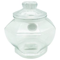 כלי לממתקים משושה עם מכסה