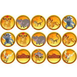 דף לקאפקייקס משמר האריות 1