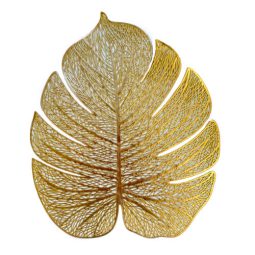 פלייסמנט לעיצוב שולחן עלה - זהב